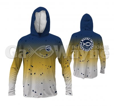 Custom Blue Marlin Fishing Hooded Shirt