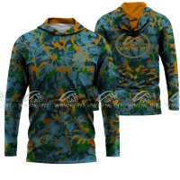 Unisex Hunting Abstract Camouflage Hooded Shirts