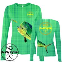 Mahi Green Camo Fishing Performance shirts