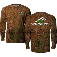 Men's Long sleeve hunting 3D camo shirt