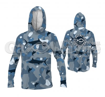 Marlin Fishing Hooded Shirts